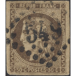 Bordeaux timbre de France N°47 oblitéré.