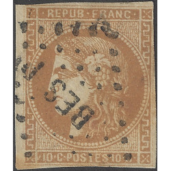 Bordeaux timbre de France N°43B oblitéré losange d'ambulant.