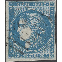 Bordeaux timbre de France N°45A oblitéré losange d'ambulant.