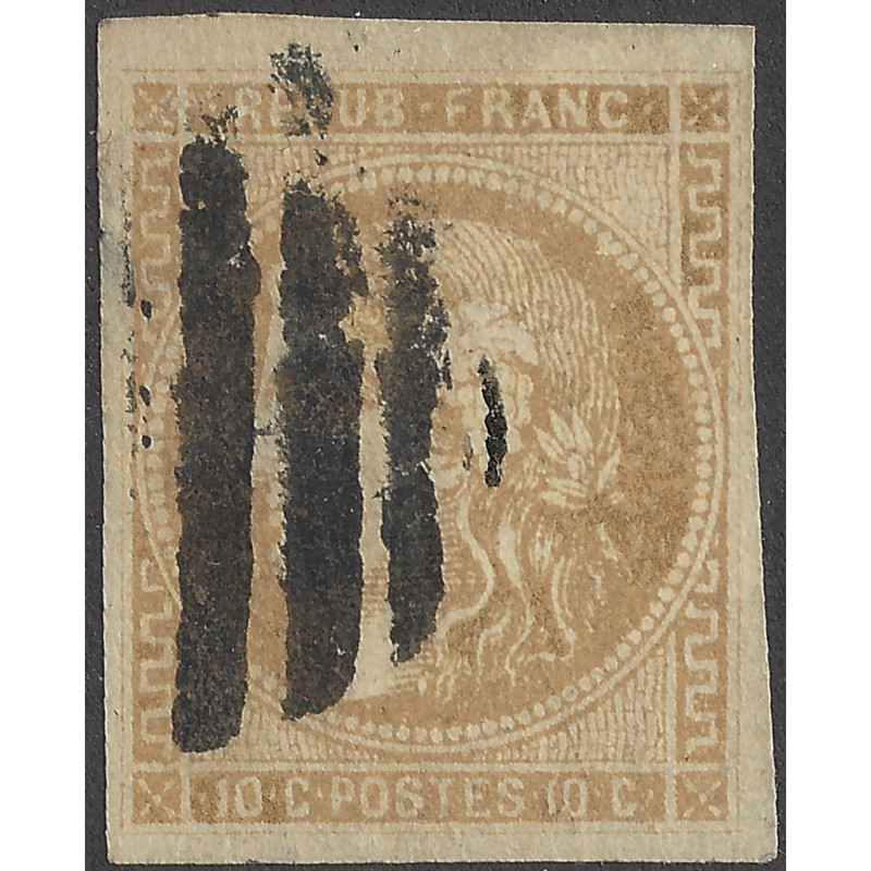 Bordeaux timbre de France N°43A oblitéré cachet anglais.
