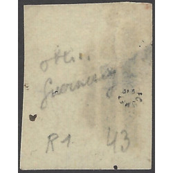 Bordeaux timbre de France N°43A oblitéré cachet anglais.