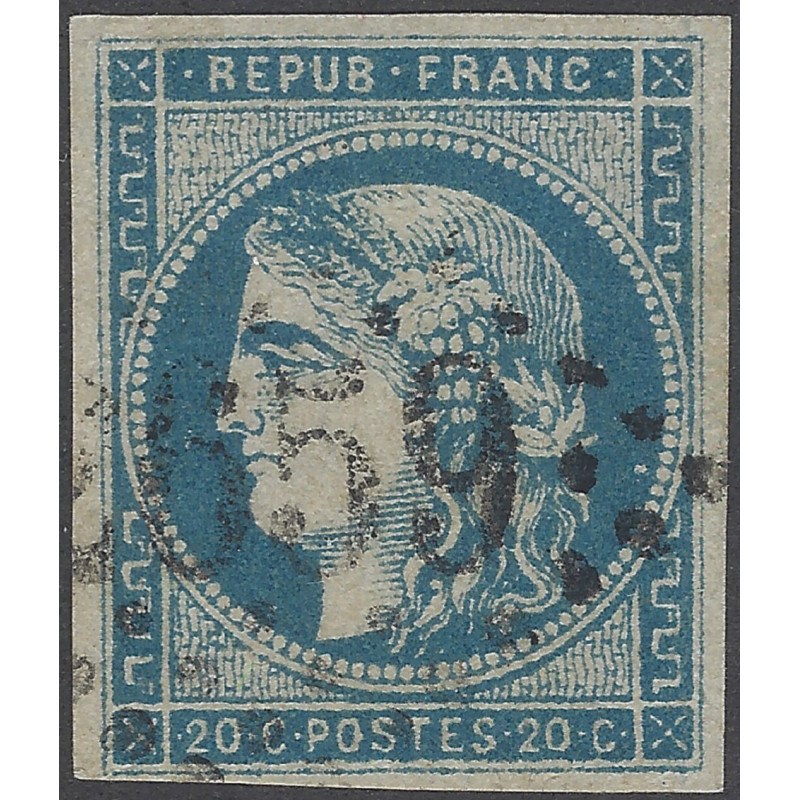 Bordeaux timbre de France N°45C oblitéré.