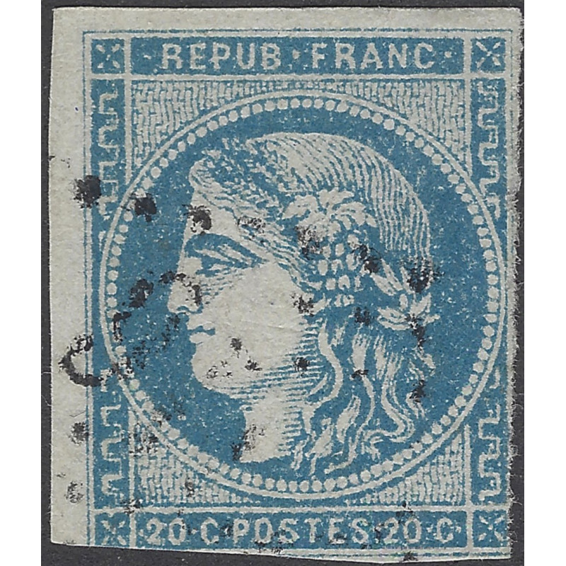 Bordeaux timbre de France N°45C oblitéré.