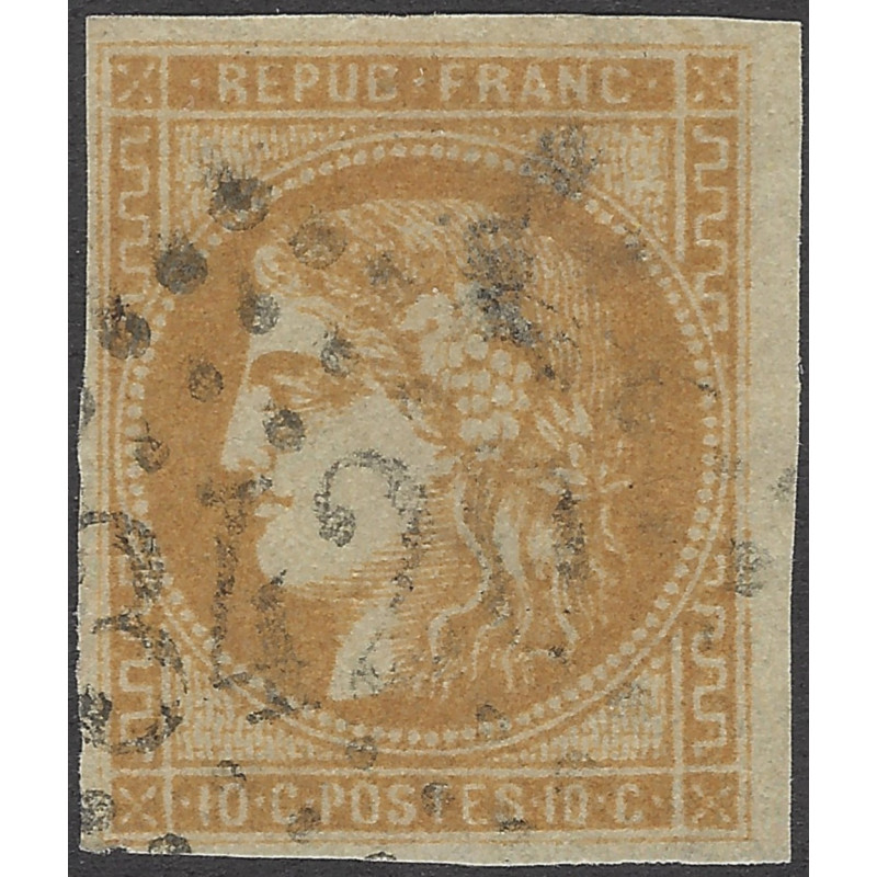 Bordeaux timbre de France N°43B oblitéré.