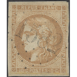 Bordeaux timbre de France N°43A oblitéré losange GC 1582.