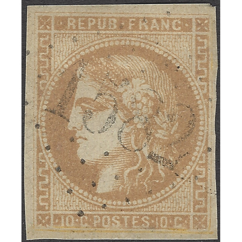 Bordeaux timbre de France N°43A oblitéré losange GC 1582.