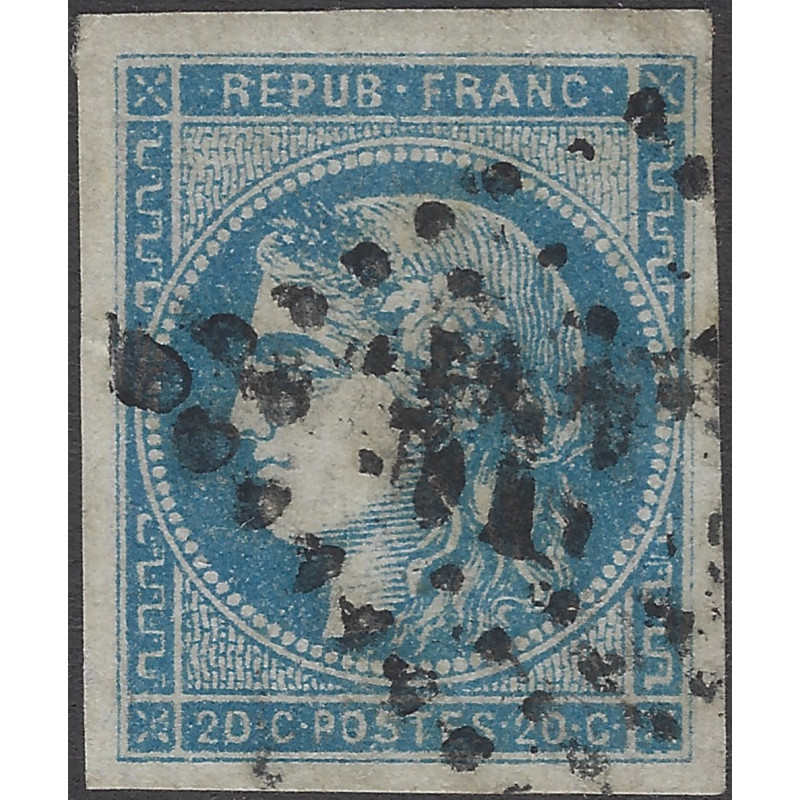 Bordeaux timbre de France N°45C oblitéré.
