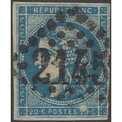 Bordeaux timbre de France N°45C variété oblitéré.