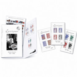 Livret de timbres l'art de la gravure : Albert Decaris.