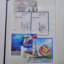 Lot massif de timbres de France et Europe neufs et oblitérés en 9 albums.
