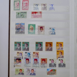 Lot massif de timbres de France et Europe neufs et oblitérés en 9 albums.
