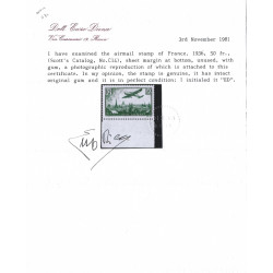 Timbres poste aérienne N°8-14 série Paris bord de feuille neuf**.