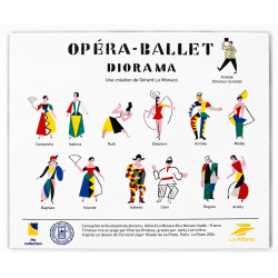 Diorama Opéra-Ballet 2026 avec bloc de 4 timbres exclusifs N°4031.