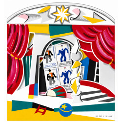 Diorama Opéra-Ballet 2026 avec bloc de 4 timbres exclusifs N°4031.