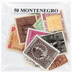 Monténégro 50 timbres de collection tous différents.
