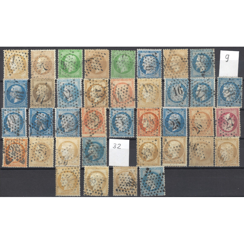 Etoile de Paris lot de 38 timbres entre numéro 1 et 39.