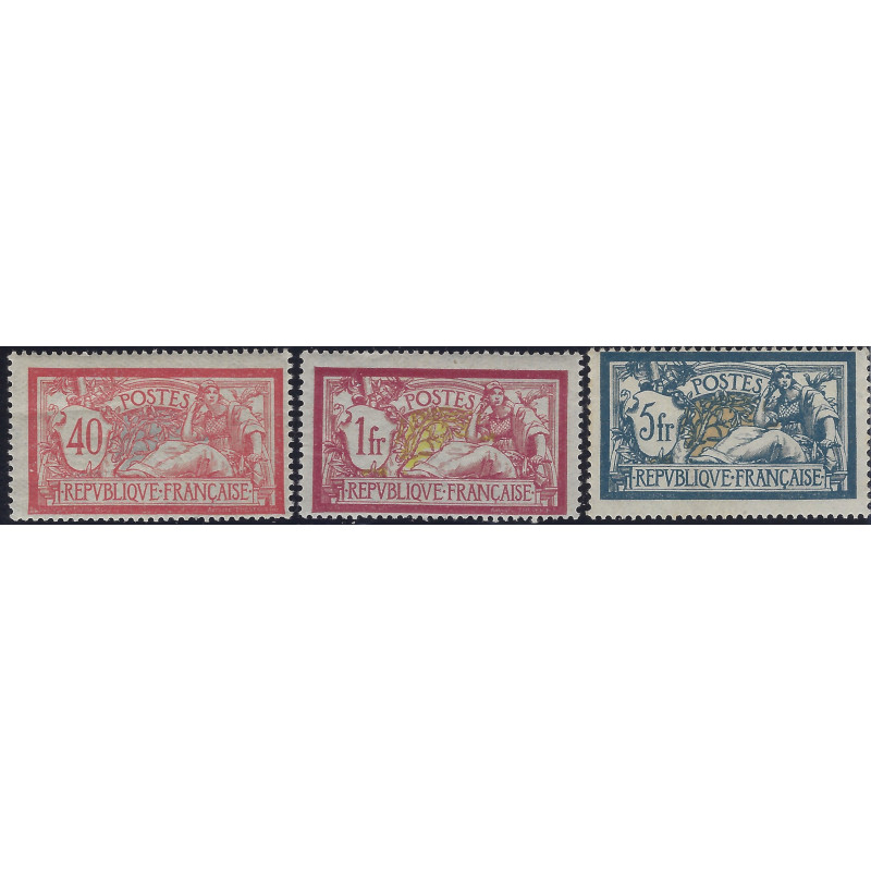 Merson timbres de France N°119-121-123 neufs.