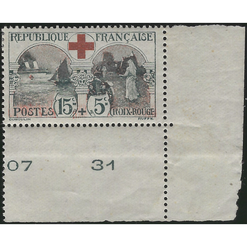 Croix-Rouge timbre de France N°156 Cdf neuf*.