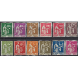 Type Paix timbres de France N°280-289 et 283g série neuf**.