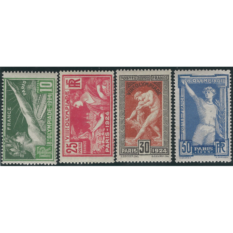 Jeux Olympique Paris timbres de France N°183-186 série neuf.
