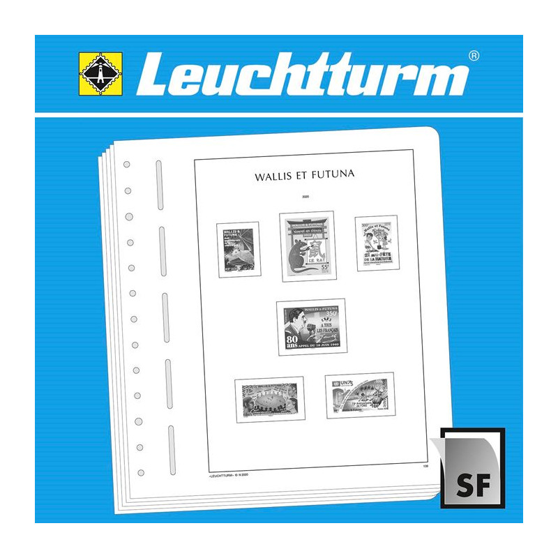 Feuilles préimprimées Leuchtturm Wallis et Futuna 2010-2019.