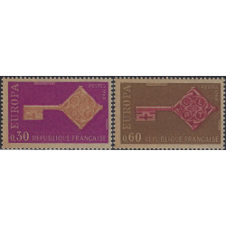 Europa timbres de France N°1556-1557 tirage spécial sur bristol série neuf**, R.