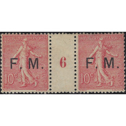 Timbre de Franchise Militaire N°4 paire millésime neuf (*).
