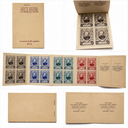 Carnet complet de vignettes Comité national pour le Monument au Maréchal Joffre.