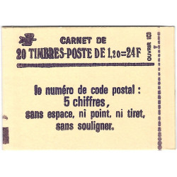 Carnet de 20 timbres type Sabine N°2101-C1a neuf**.