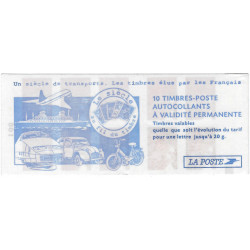 Carnet de 10 timbres Marianne de Luquet N°3419-C5a carré noir.