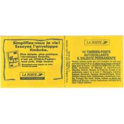 Carnet de 10 timbres Marianne de Luquet N°3085-C1 daté.