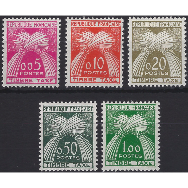 Timbres taxe de France N°90-94 série neuf**.