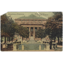 Cachet bureau temporaire Grand prix de l'ACF Strasbourg 14-7-1922 sur carte postale.