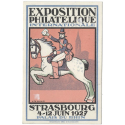 CP officielle – Exposition Philatélique Internationale Strasbourg - Oblitération spéciale du 7 juin 1927.