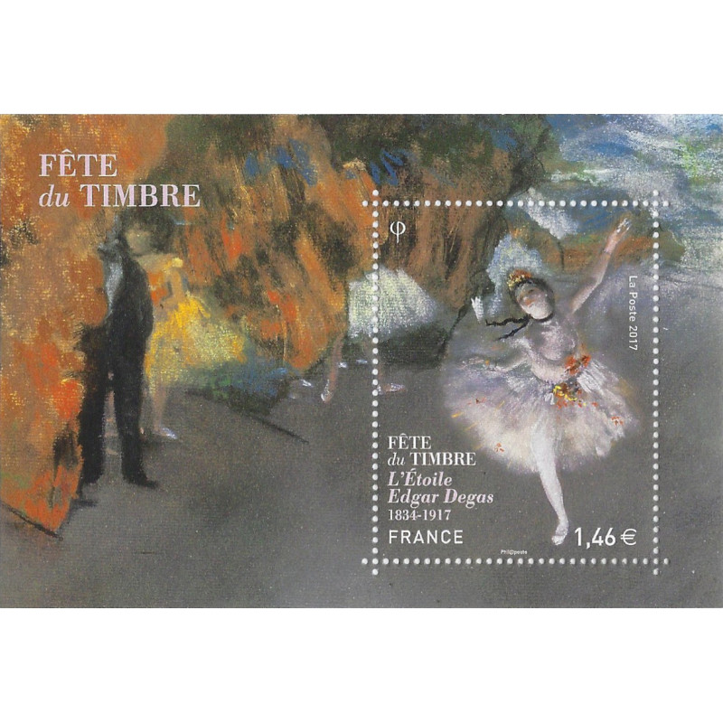 Feuillet de timbre L'Étoile d'Edgar Degas N°F5131 neuf**.