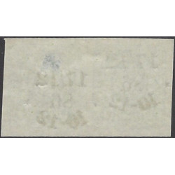 Poste Privée de Strasbourg timbre N°3 paire oblitéré.