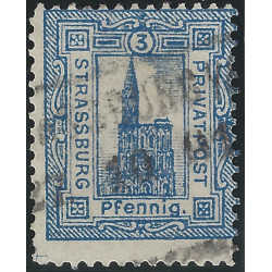 Poste Privée de Strasbourg timbre N°54 oblitéré.