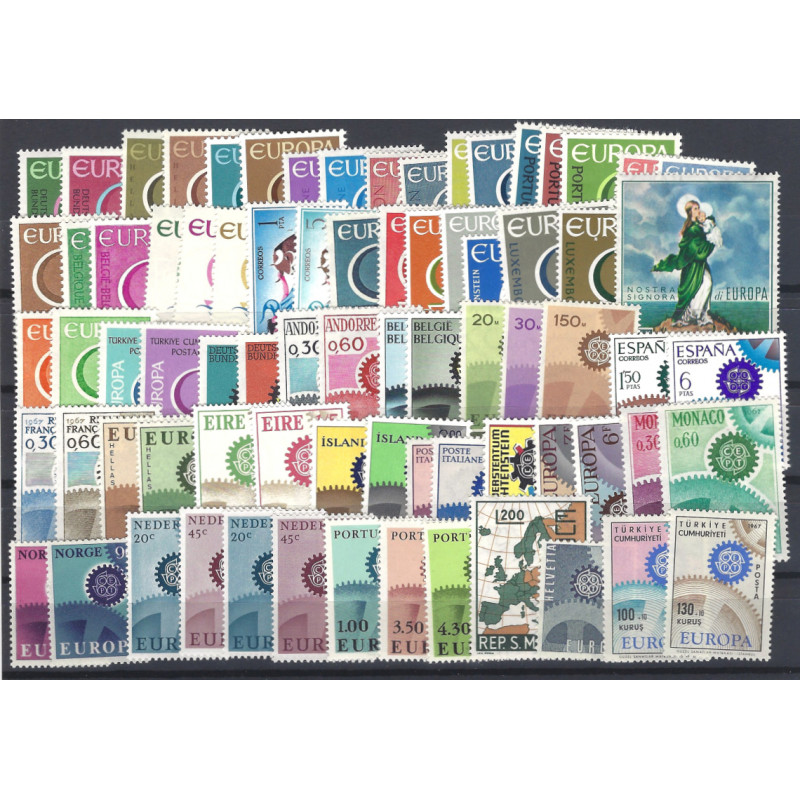 Europa - CEPT timbres d'années 1966-1967 complet neuf**.