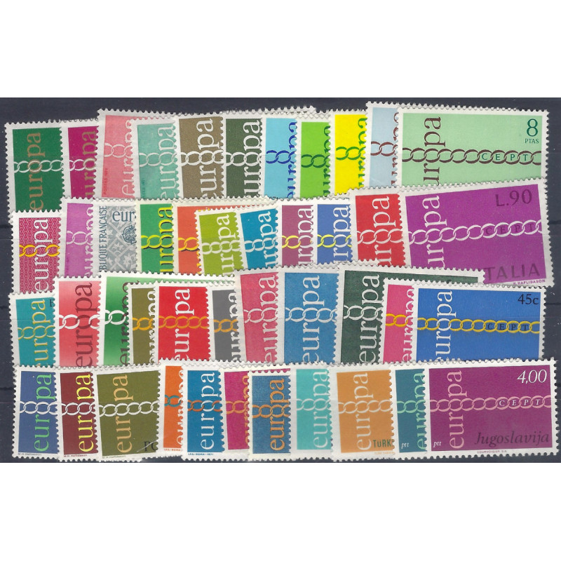 Europa - CEPT timbres d'année 1971 complet neuf**.