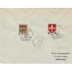 Algérie – Cachet Rouffach Constantine 16-5-1961 sur enveloppe philatélique.