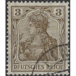 Allemagne Empire timbre N°67a variété DFUTSCHES oblitéré.
