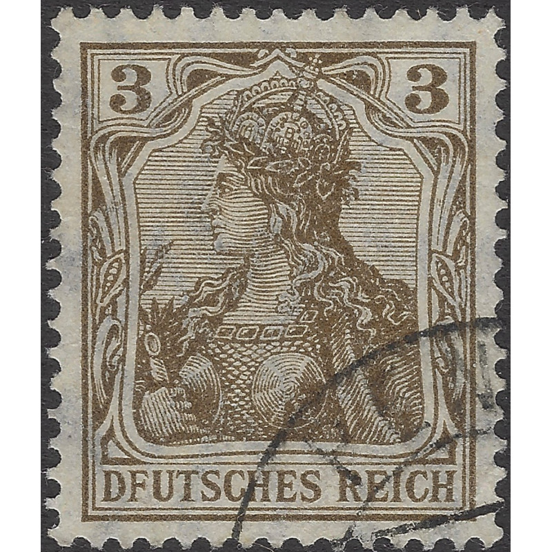 Allemagne Empire timbre N°67a variété DFUTSCHES oblitéré.