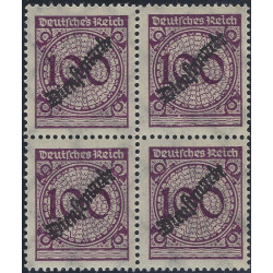 Allemagne Empire timbre de service N°67 bloc de 4 neuf**.