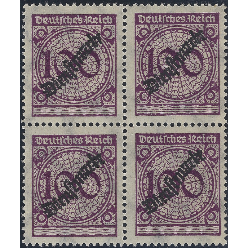 Allemagne Empire timbre de service N°67 bloc de 4 neuf**.