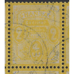 Poste Privée de Berlin HANSA timbre N°7 en bloc de 12 oblitéré, R.