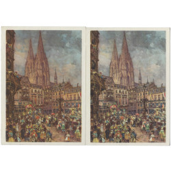 Allemagne carte commémoratives Michel N°A276-A277 oblitérés Carnaval de 1939.