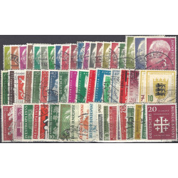 Allemagne R.F.A. timbres N°62A-110 séries complètes oblitérés.