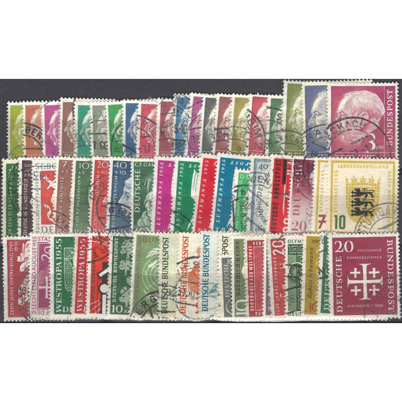 Allemagne R.F.A. timbres N°62A-110 séries complètes oblitérés.