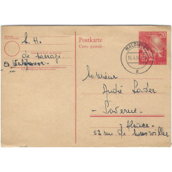 Allemagne R.F.A. Carte postale Michel N°P10 oblitéré Waldmohr 1950.