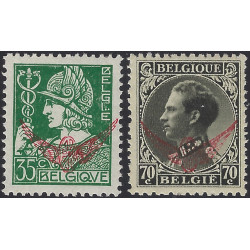 Belgique timbres de service N°17 et 19 neufs**.